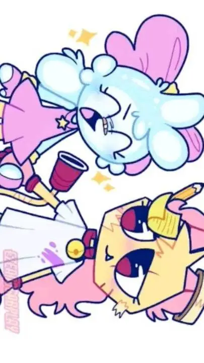 ai character: SCRAPS x POPPY background