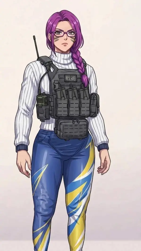 ai character: May Rosario  background