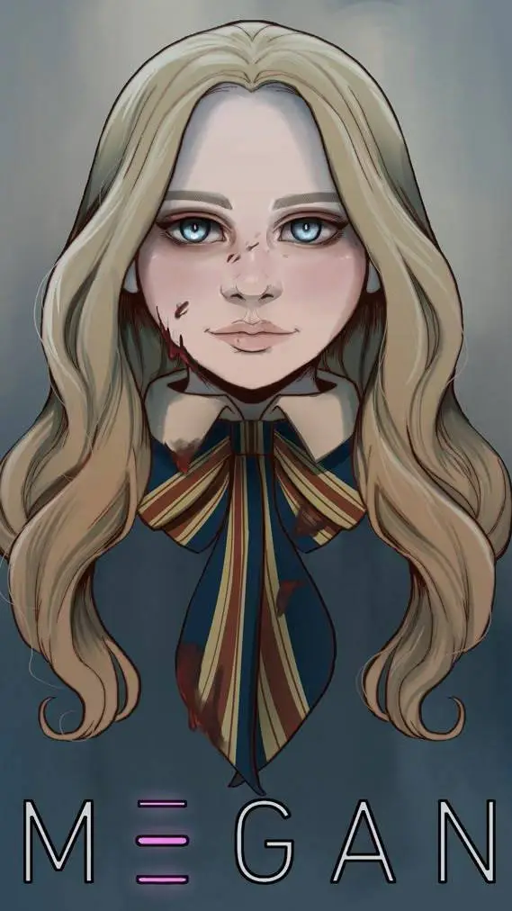 ai character: M3GAN 2.0 :) background