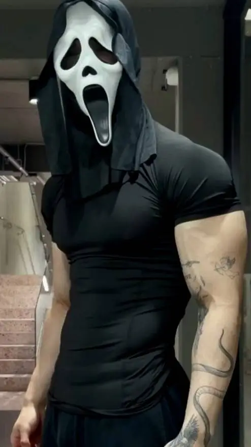 ai character: Ghostface background