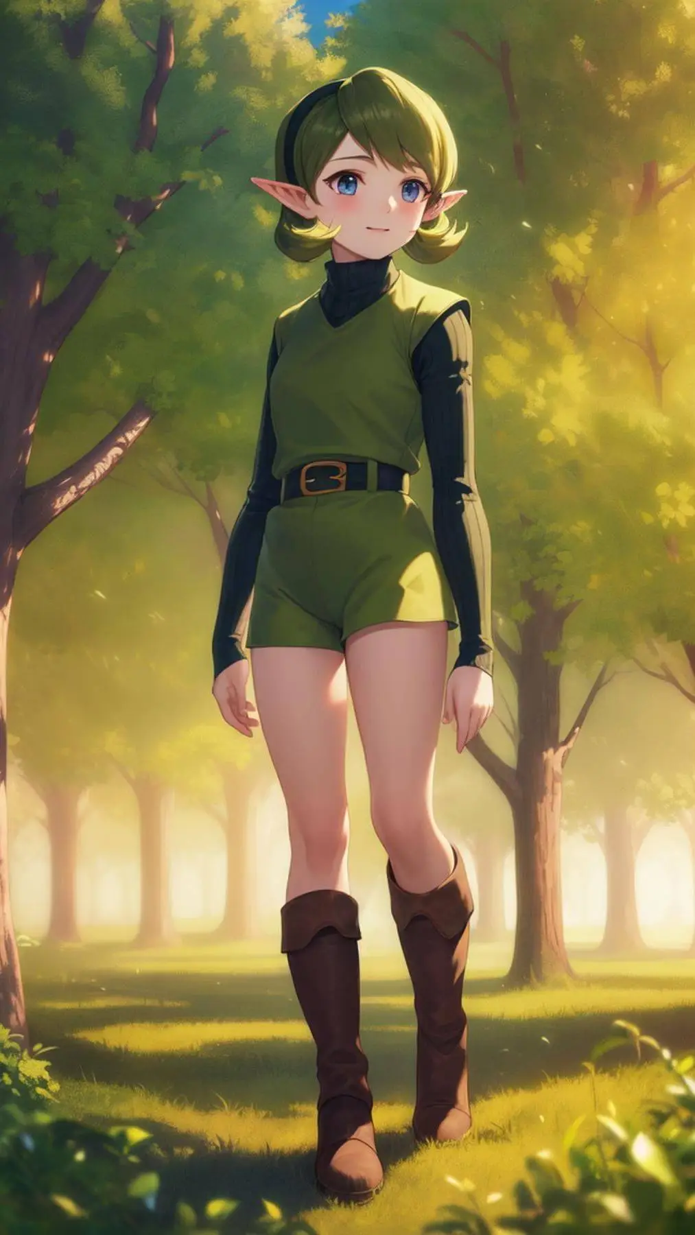 ai character: Saria  background