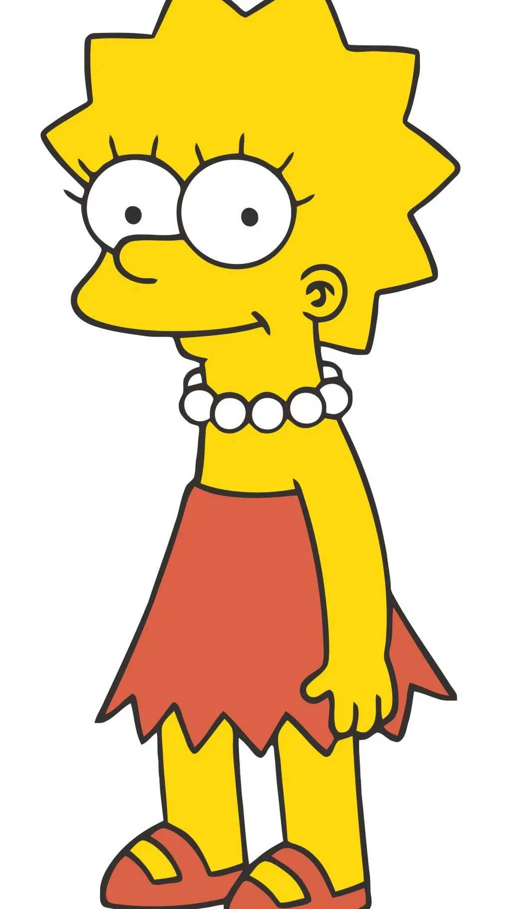 ai character: Lisa Simpson  background