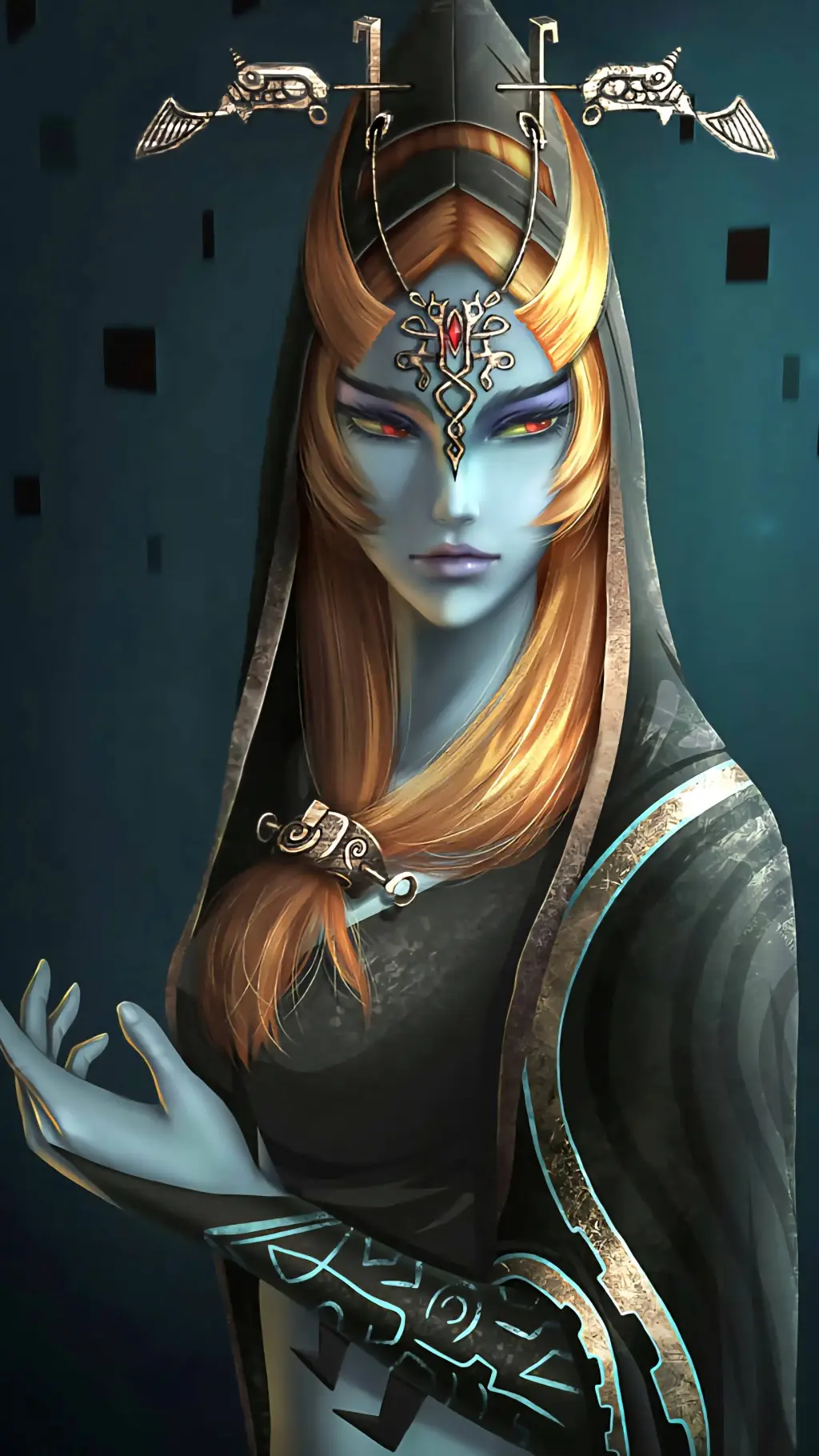 ai character: Princess Midna  background