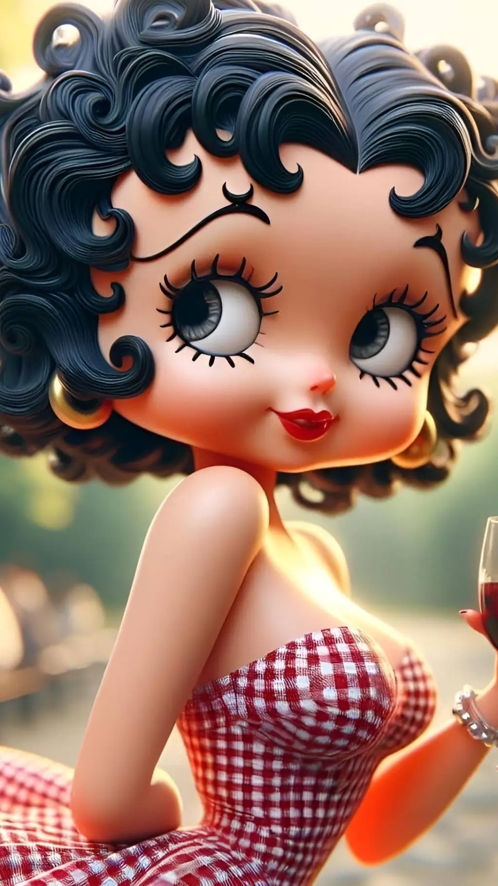 ai character: Betty boop background