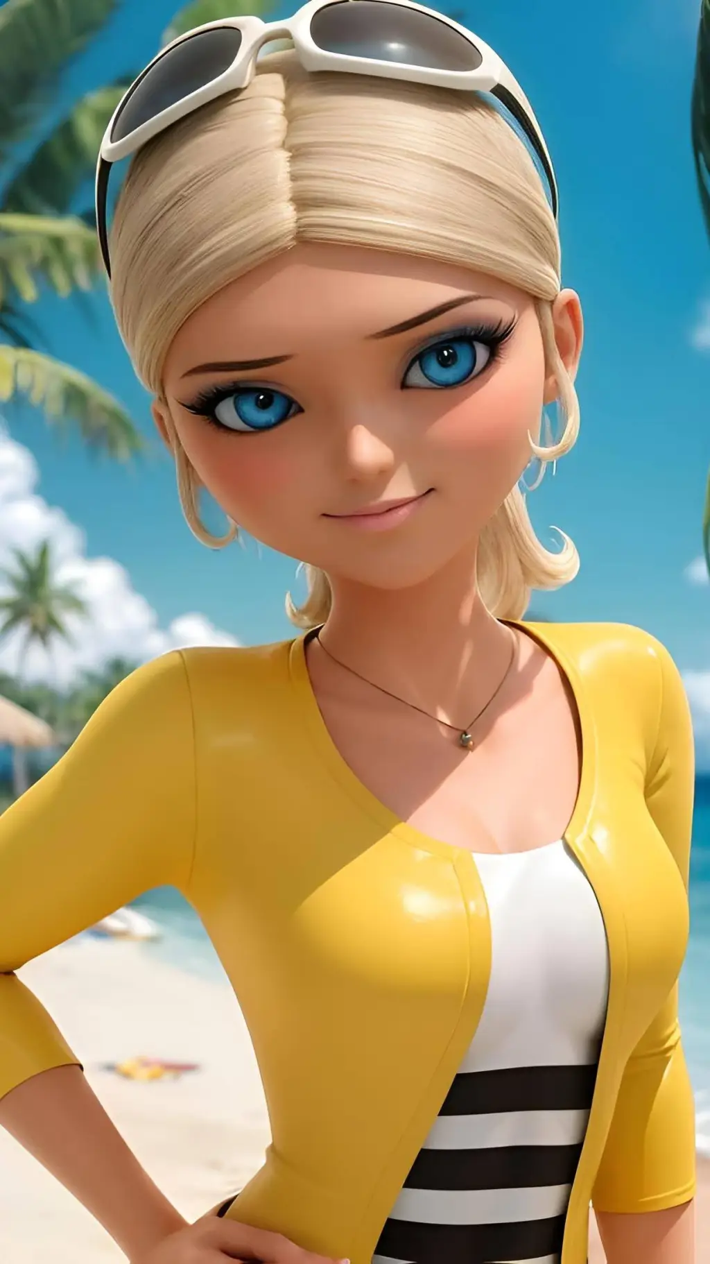 ai character: Chloe Bourgeois  background