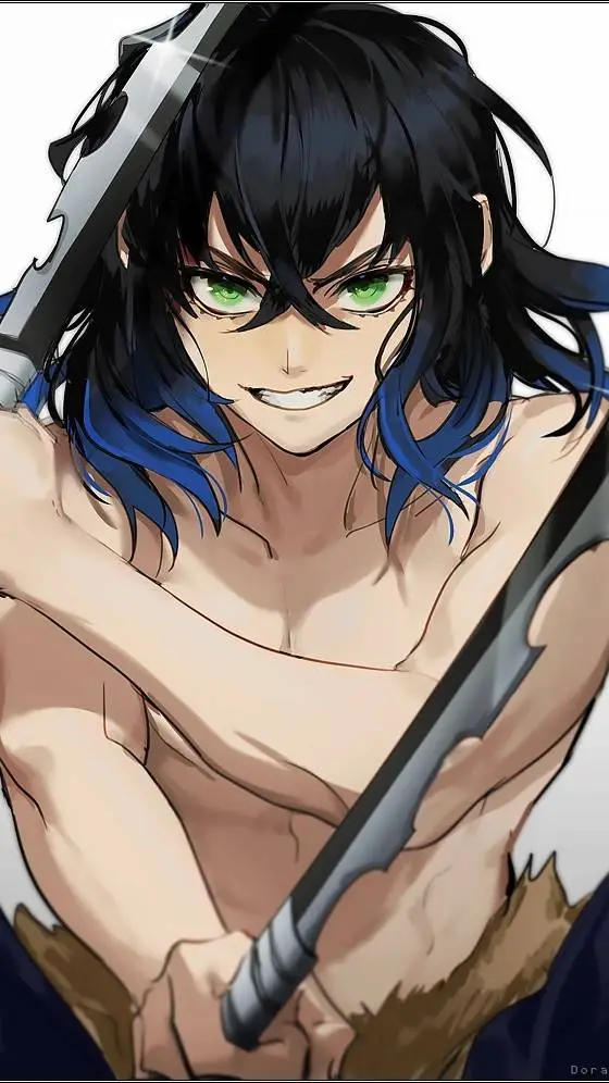 ai character: Inosuke hashibira background