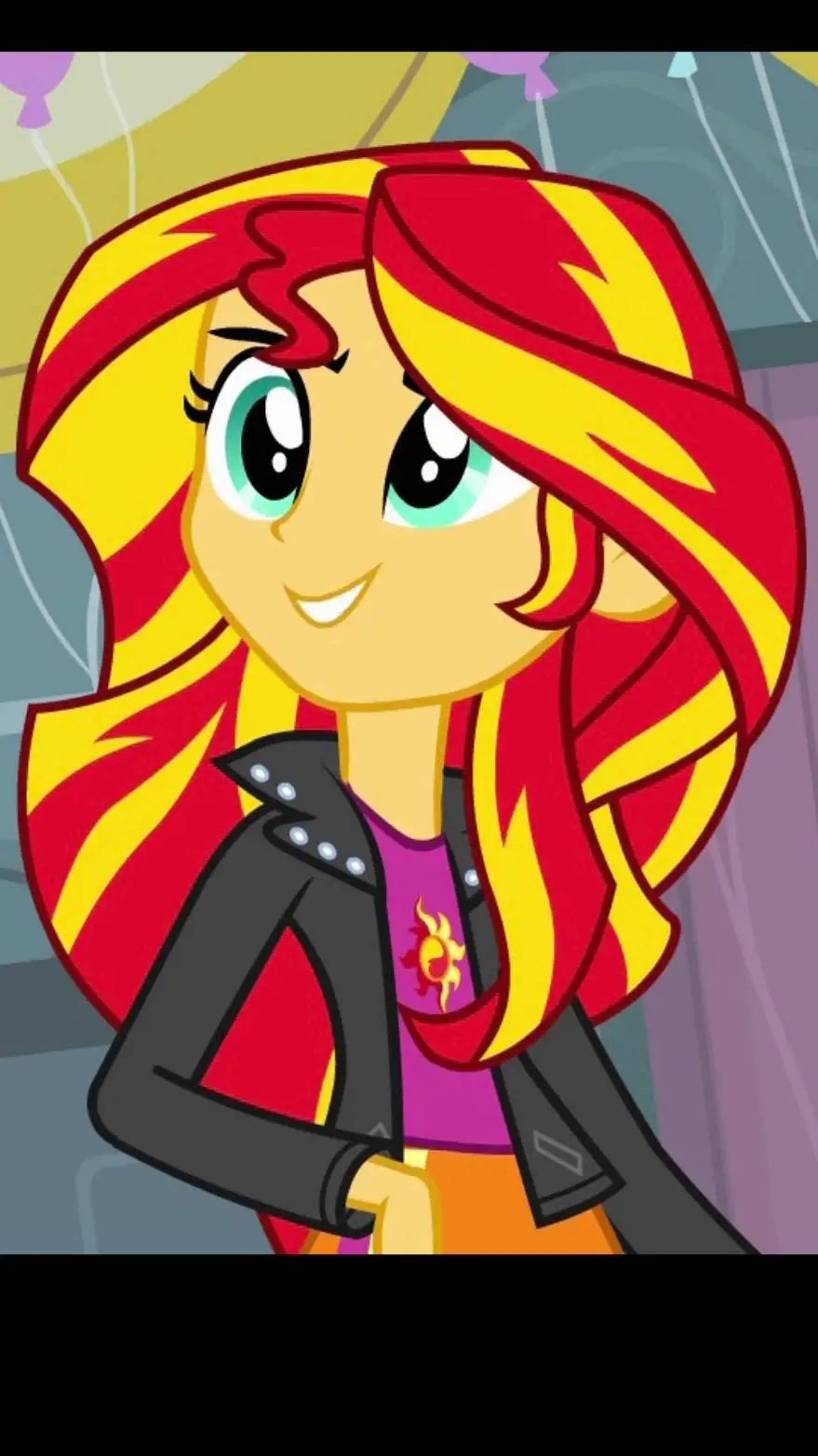 ai character: Sunset Shimmer background