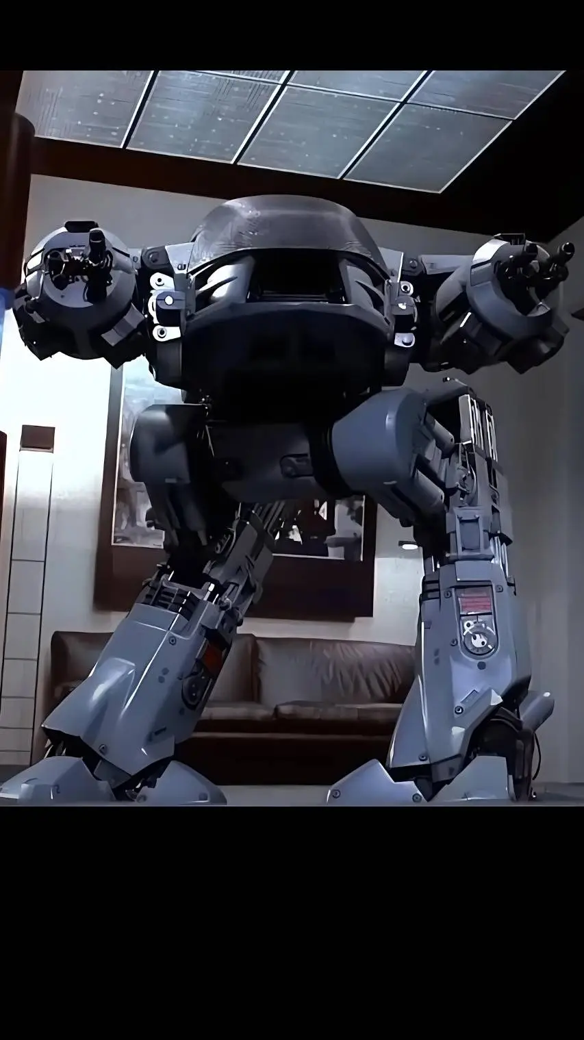 ai character: ED 209 background