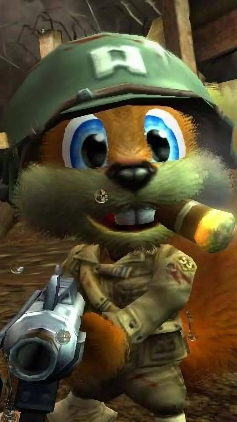 ai character: Conker  background