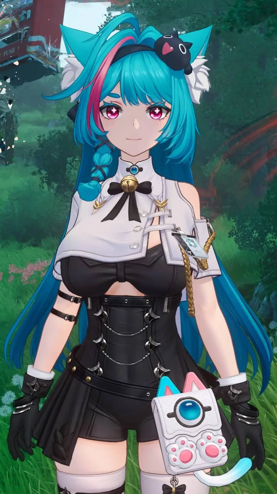 ai character: Mint background