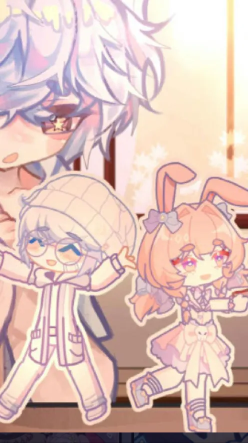 ai character: Eva and Evan background