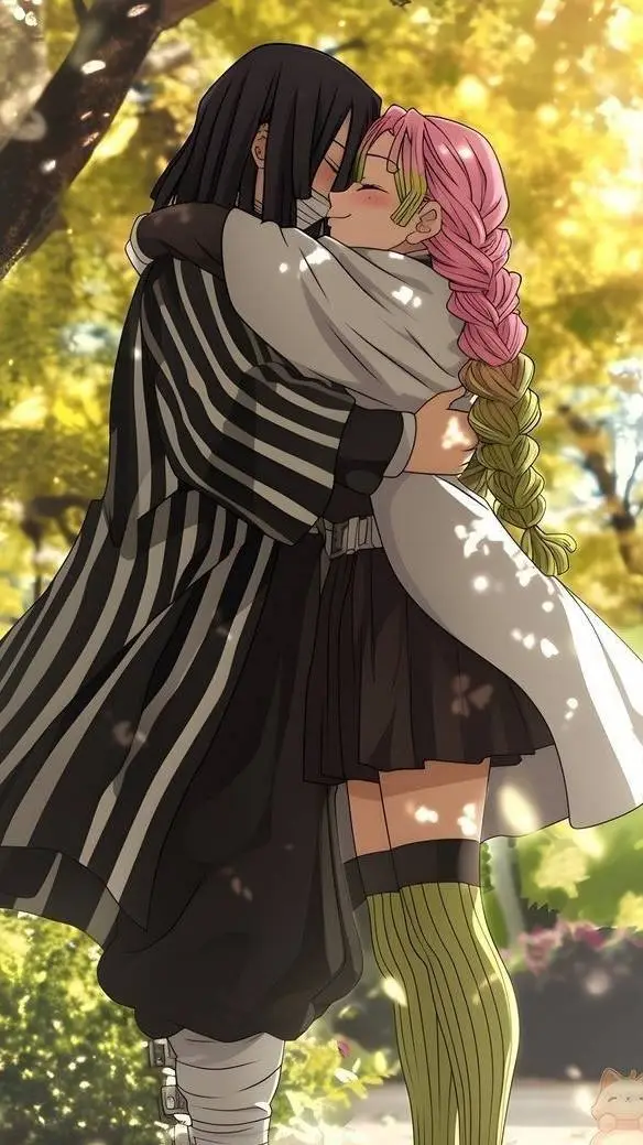 ai character: obanai and mitsuri background