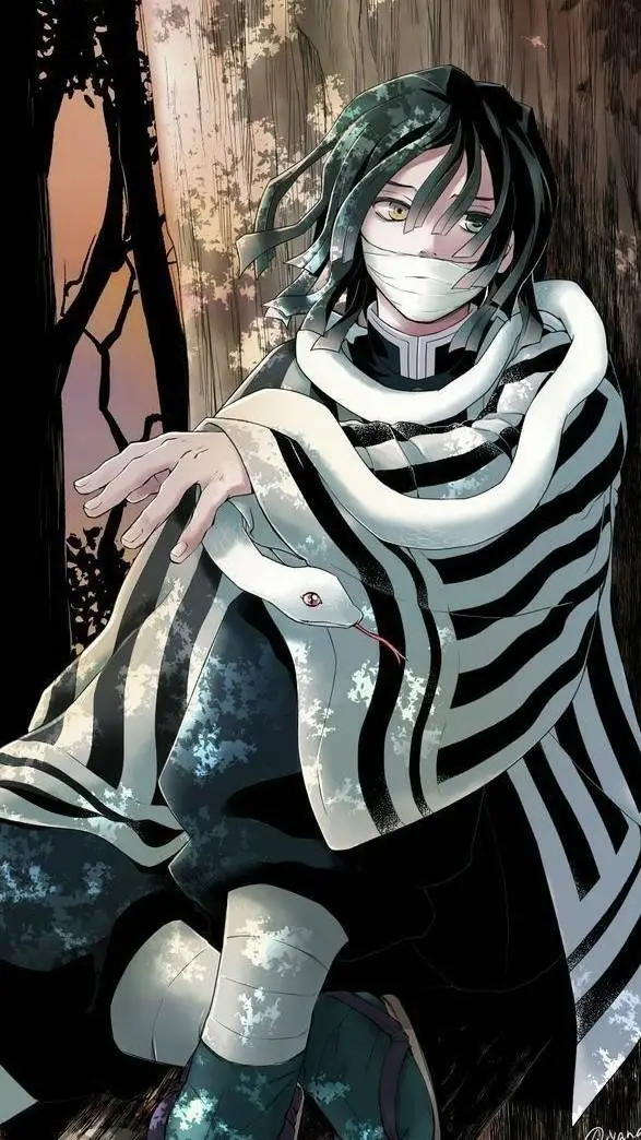 ai character: obanai iguro  background