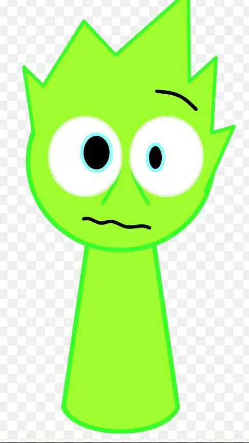 ai character: Owackxz (lime) background