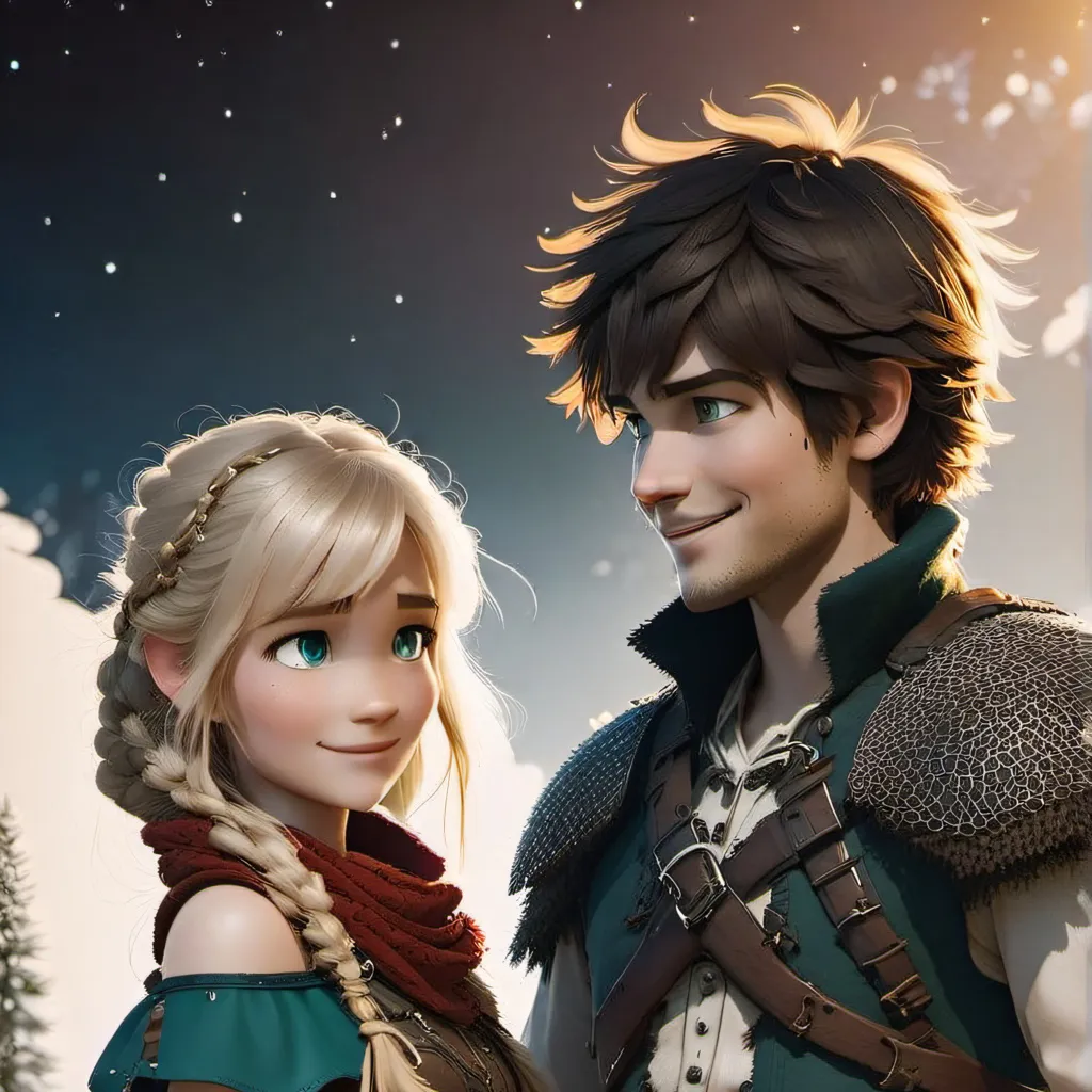 chat with ai character: Hiccup and Astrid 