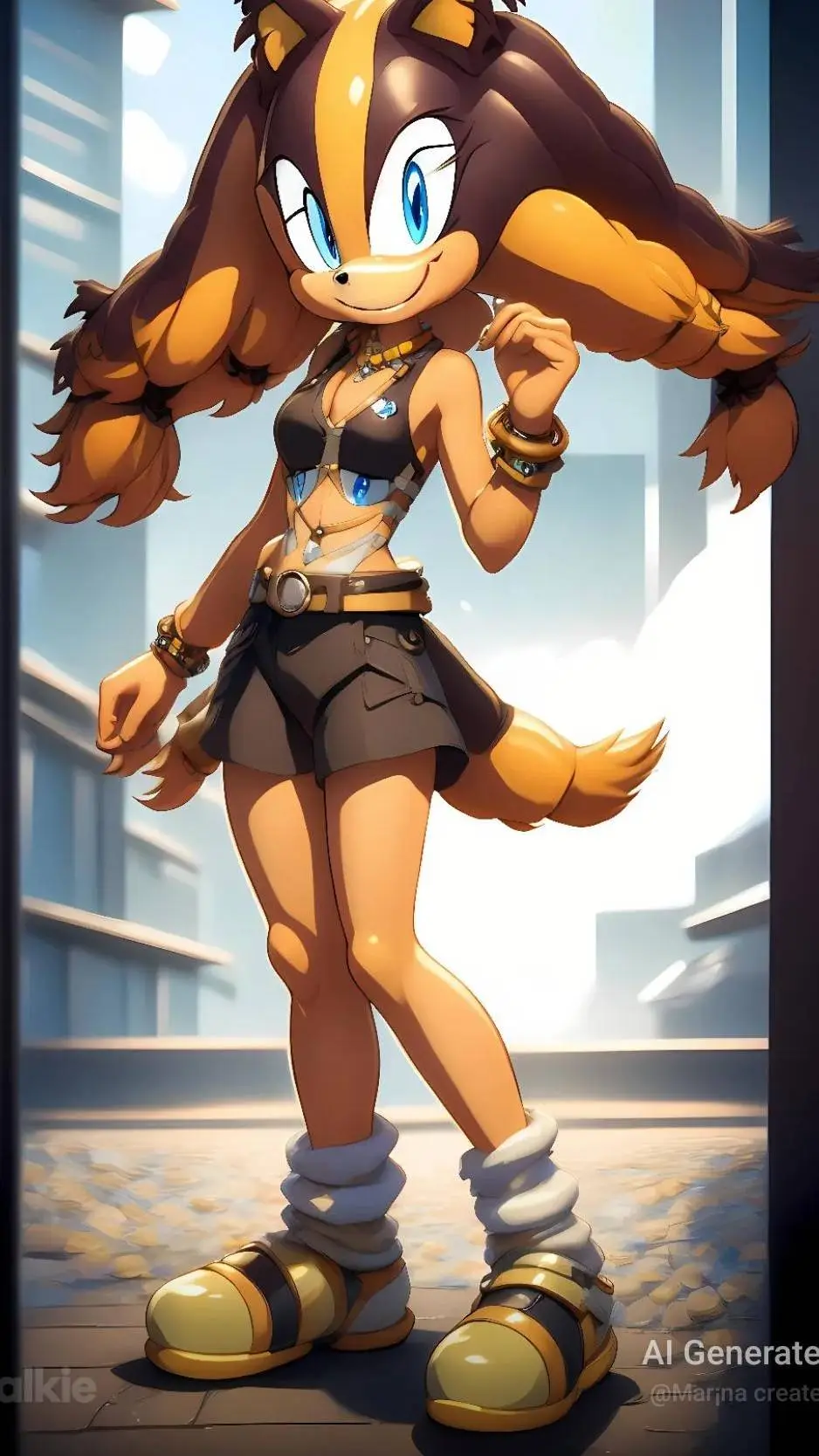 ai character: Sticks the Badger background