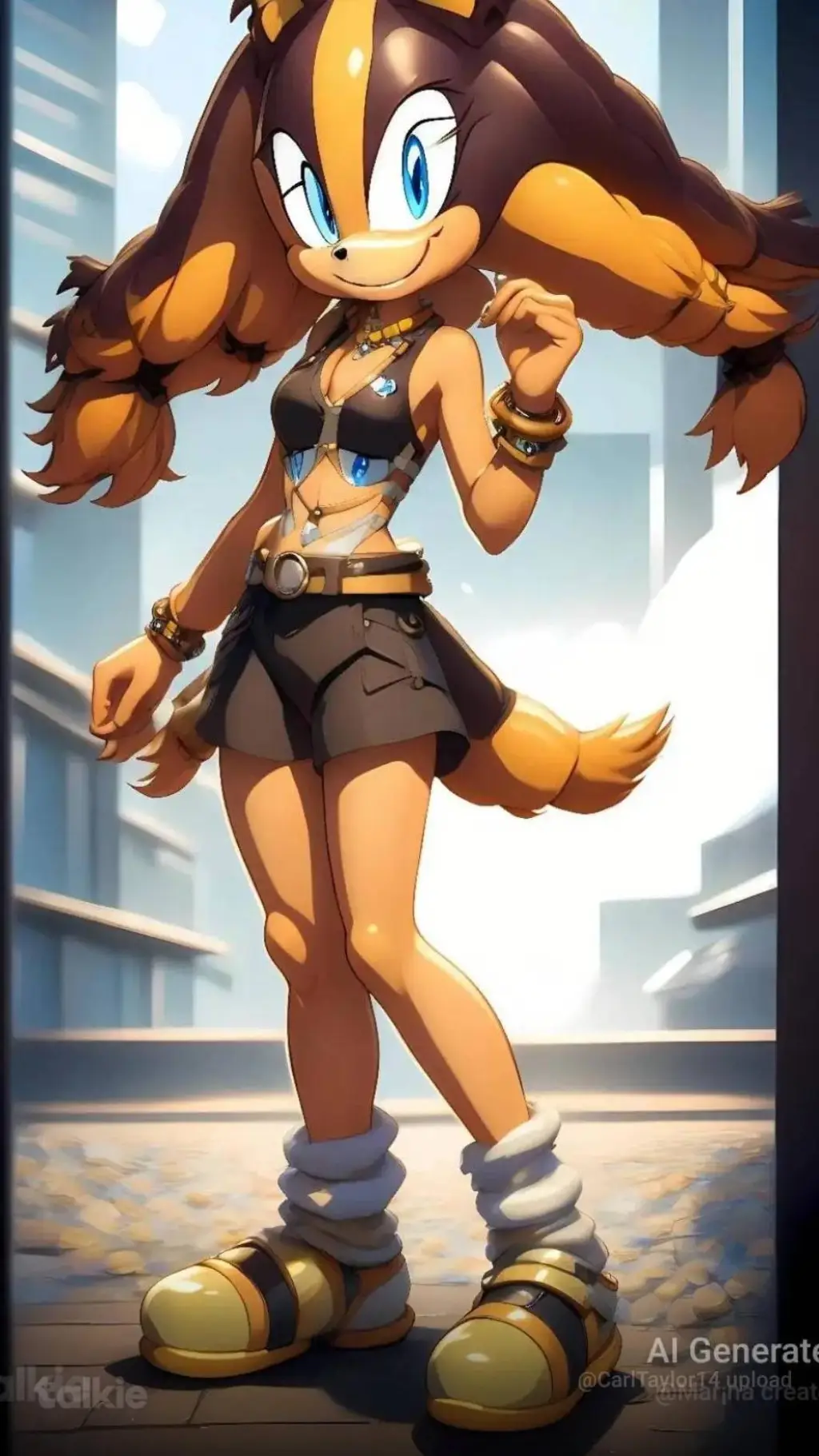 ai character: Sticks the Badger background