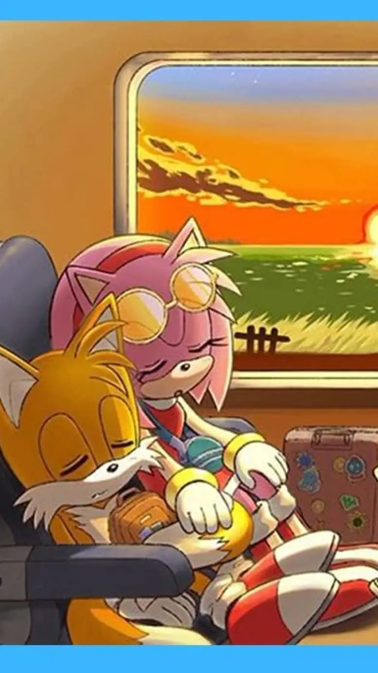 ai character: Amy and Tails background