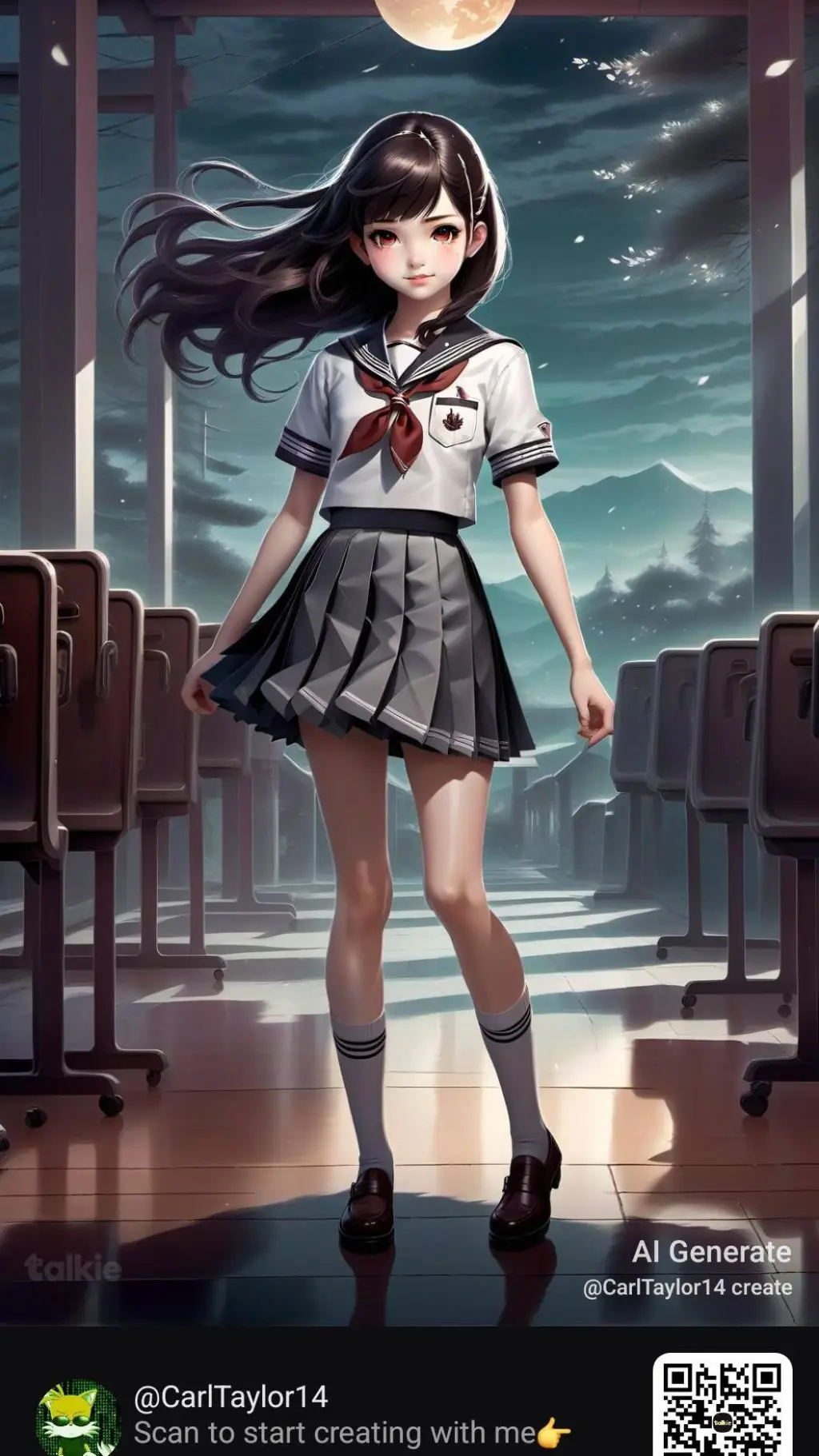 ai character: Ms Victoria background