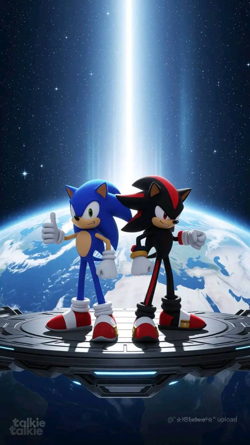 ai character: Sonic and Shadow background