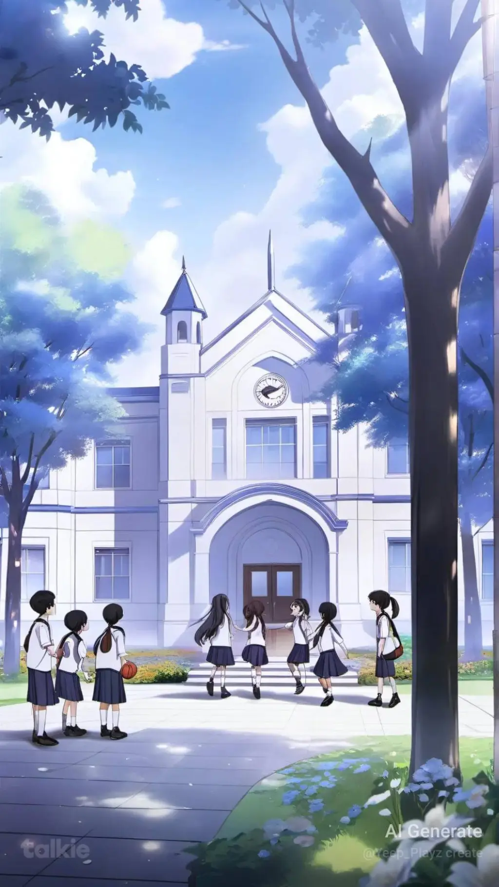 ai character: The High School background