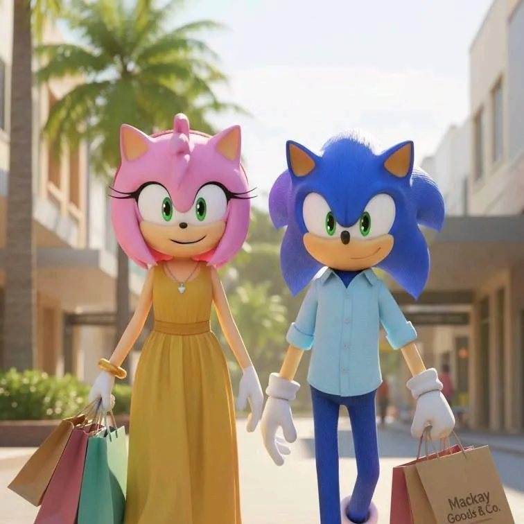 chat with ai character: Amy and Sonic 2!