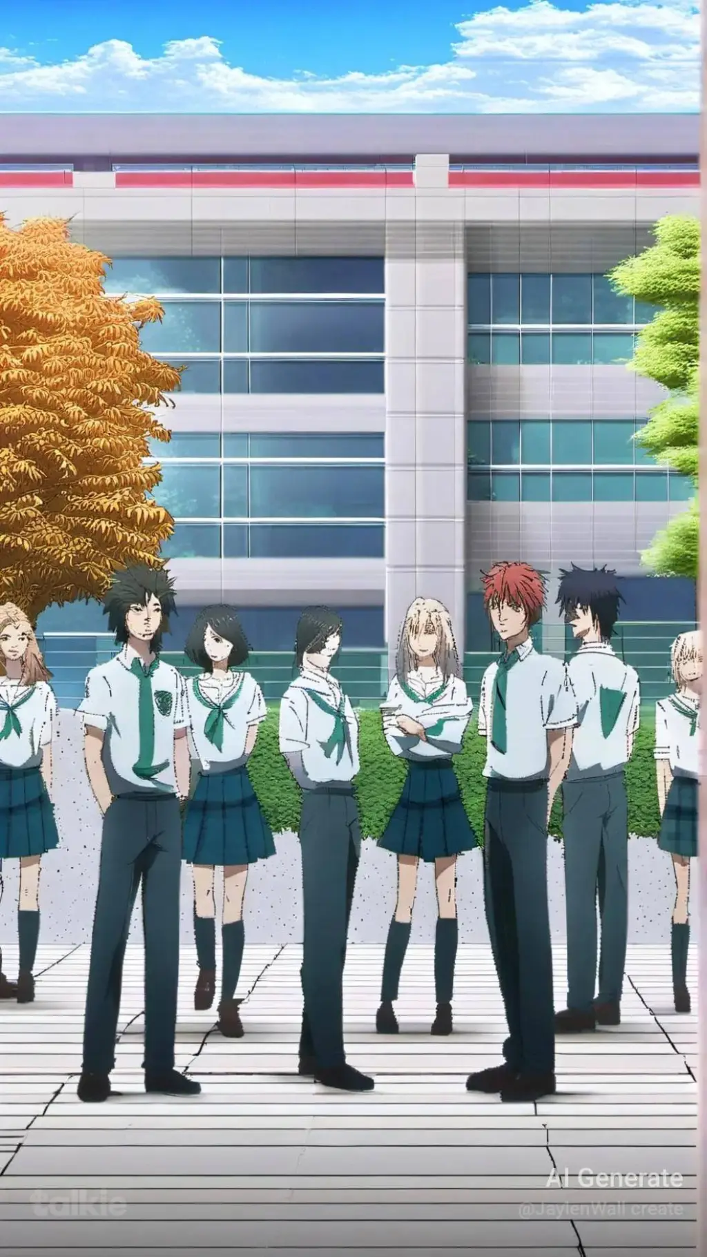 ai character: The High School 2 background