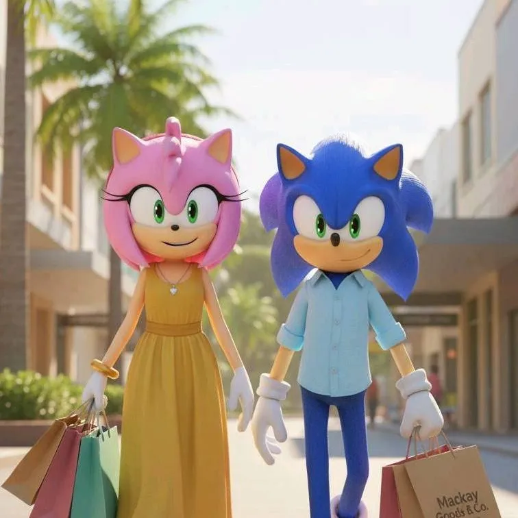 chat with ai character: Amy and Sonic 6