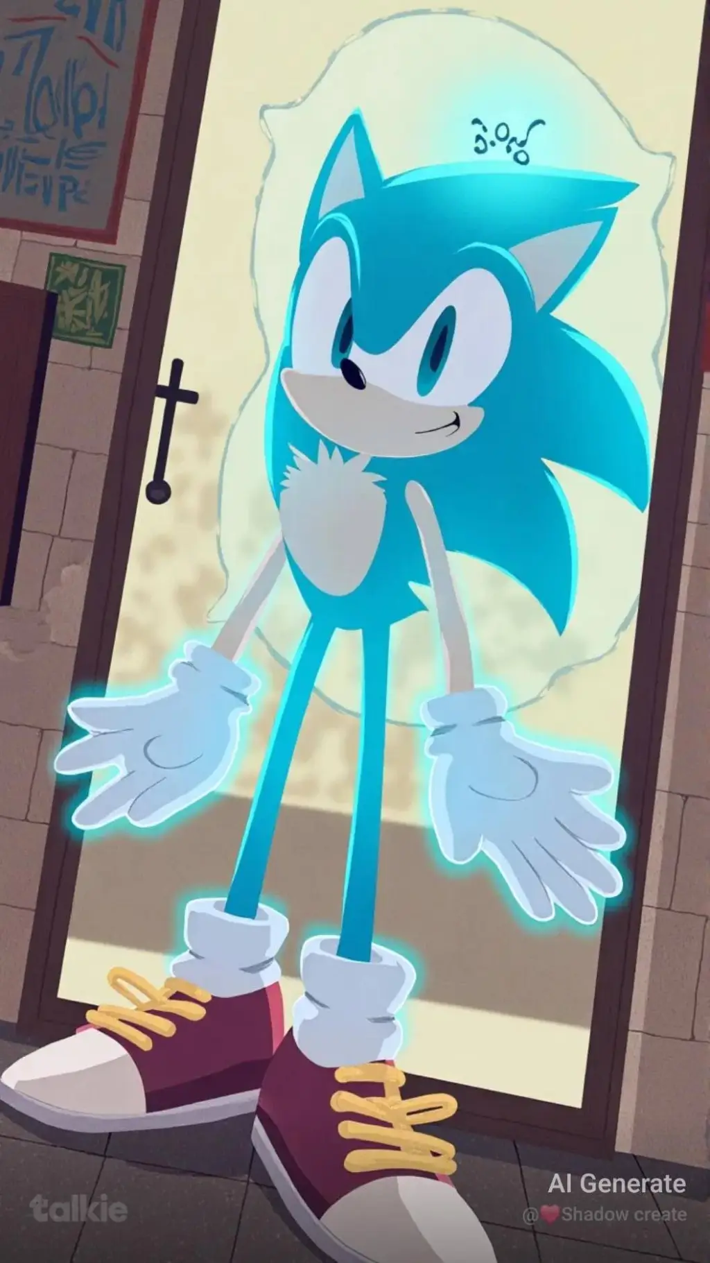 ai character: Sonic the Hedgehog background