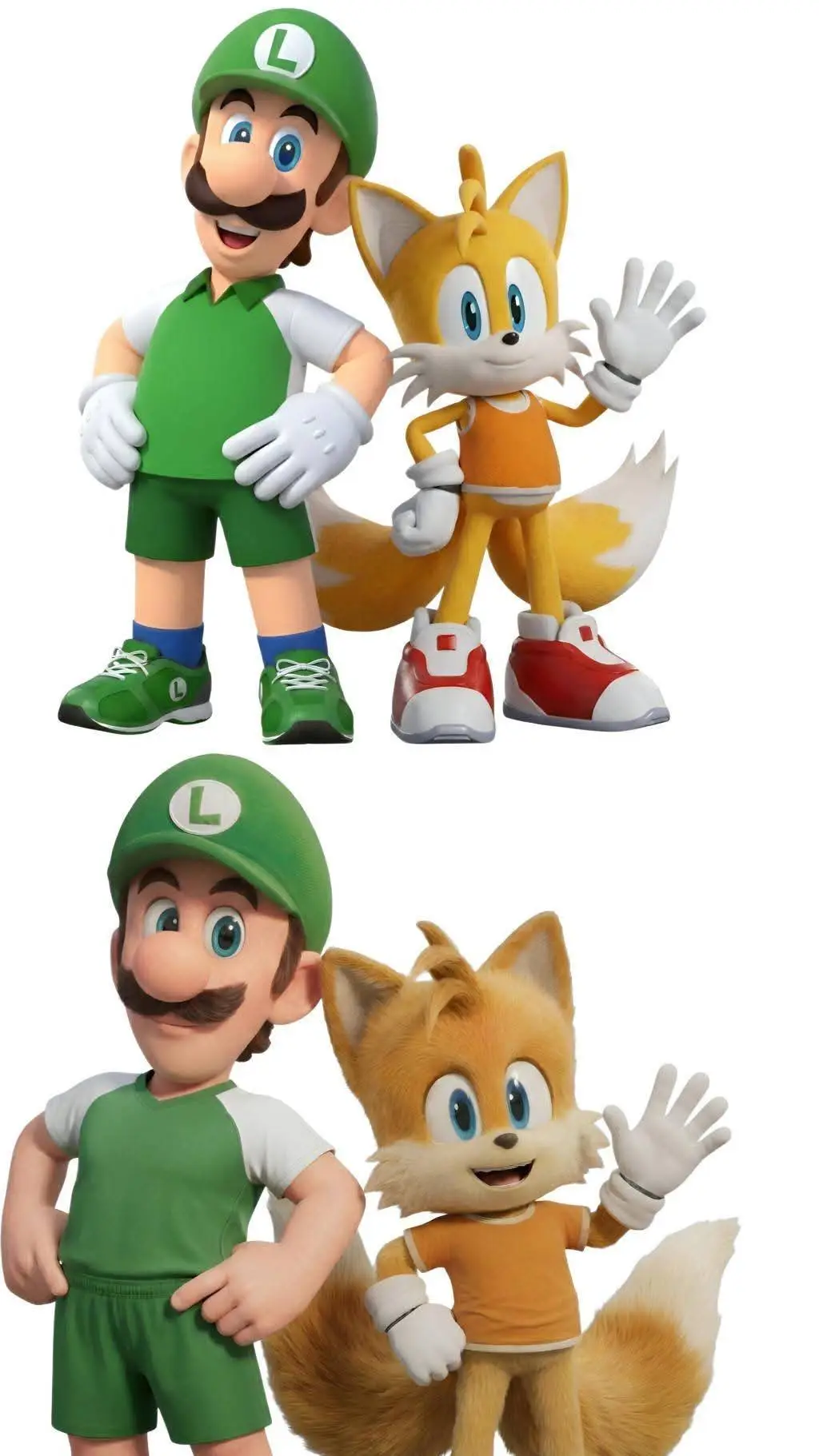 ai character: Luigis and Tailses background