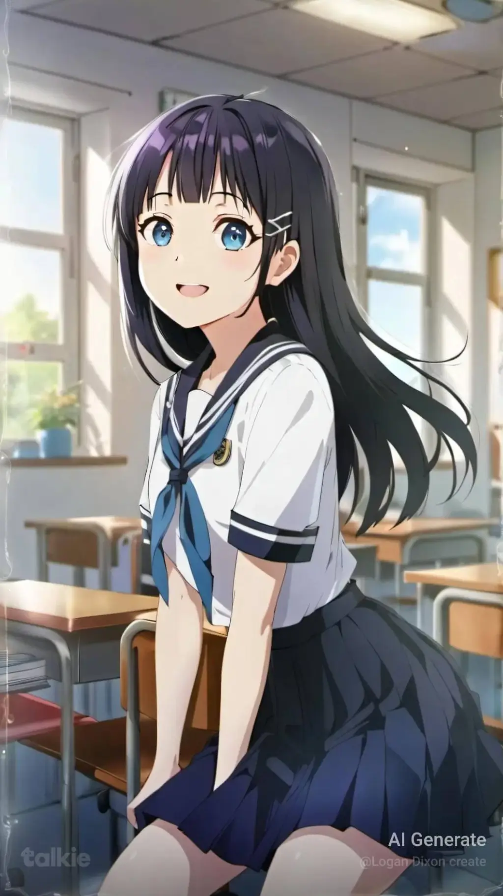 ai character: Amaya Churchwell background