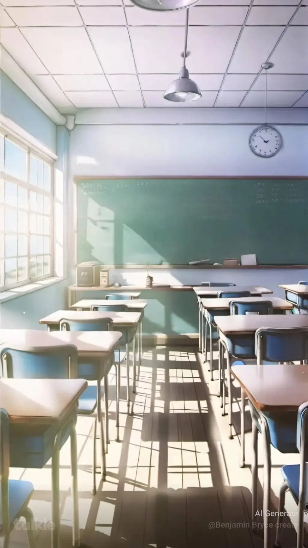 ai character: Anime School! background