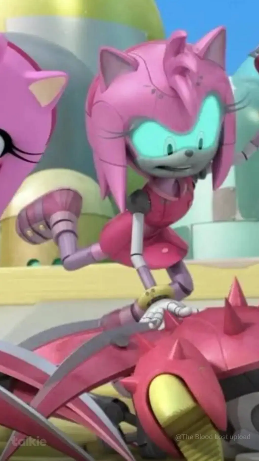 ai character: Cyborg Amy background