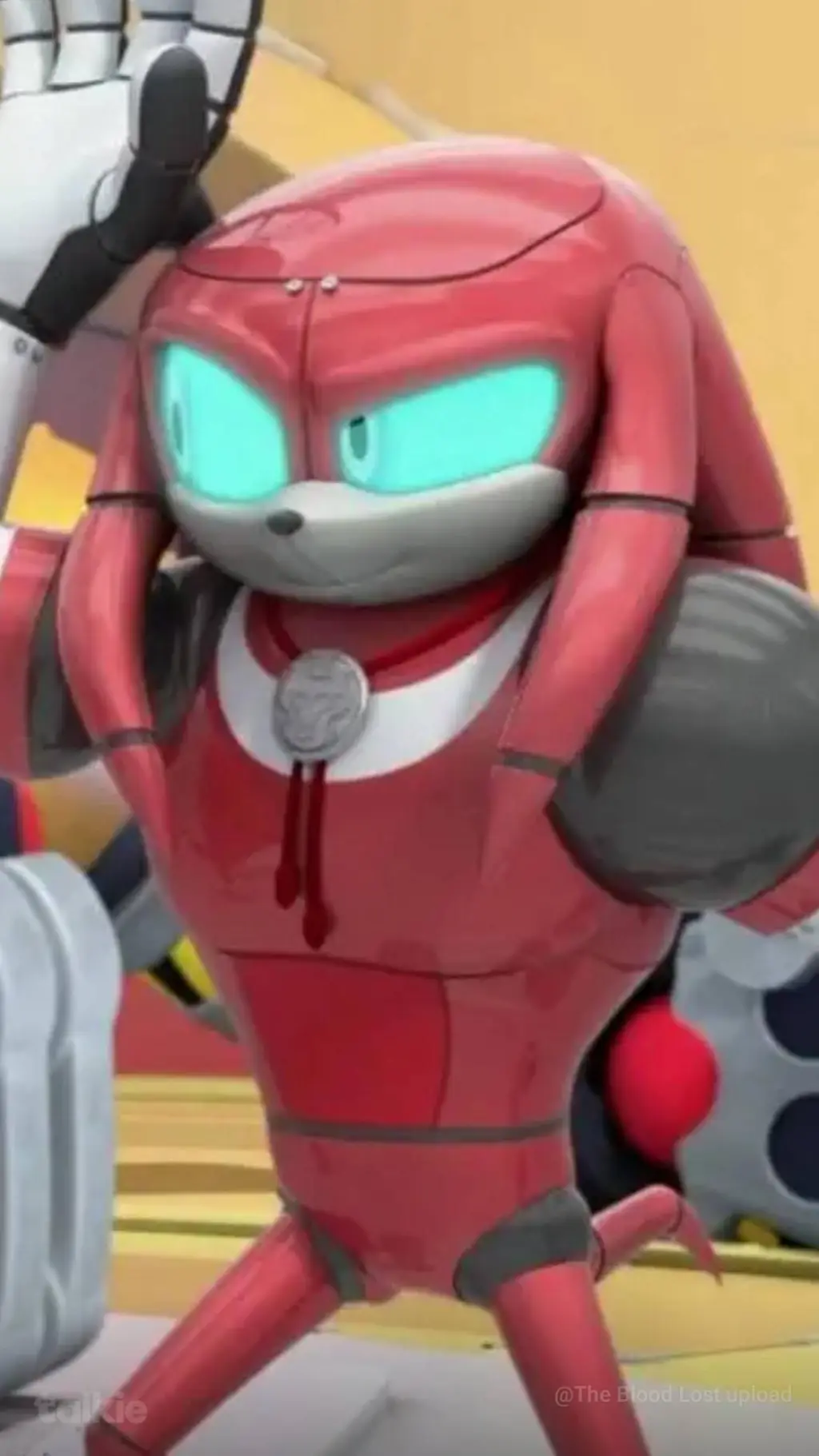 ai character: Cyborg Knuckles background