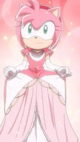 ai character: Amy looking fancy background