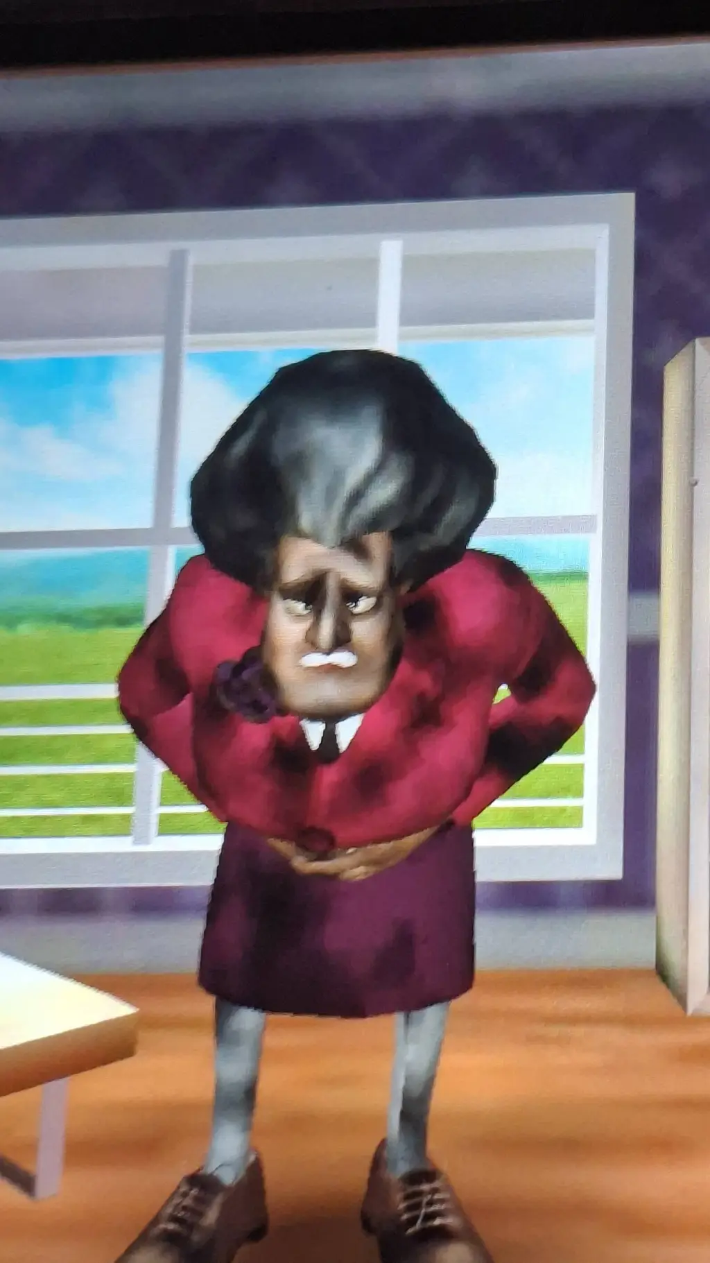 ai character: Miss T (Again) background