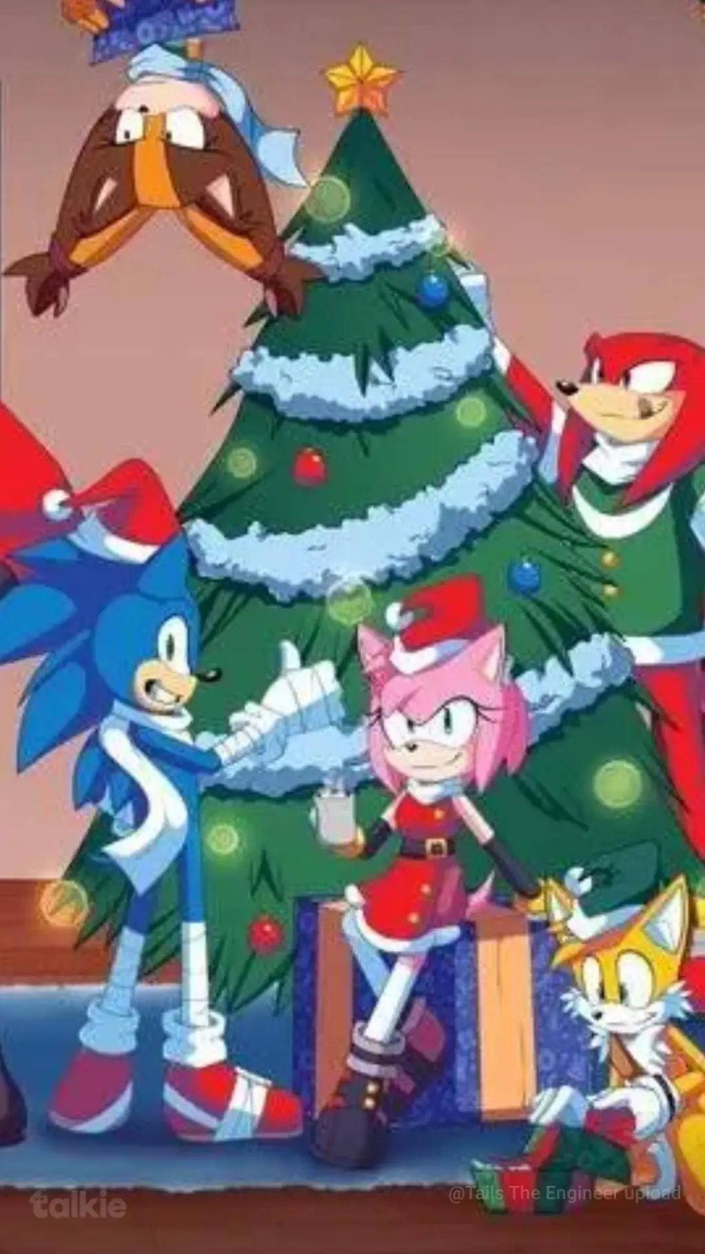 ai character: Christmas Boom! background