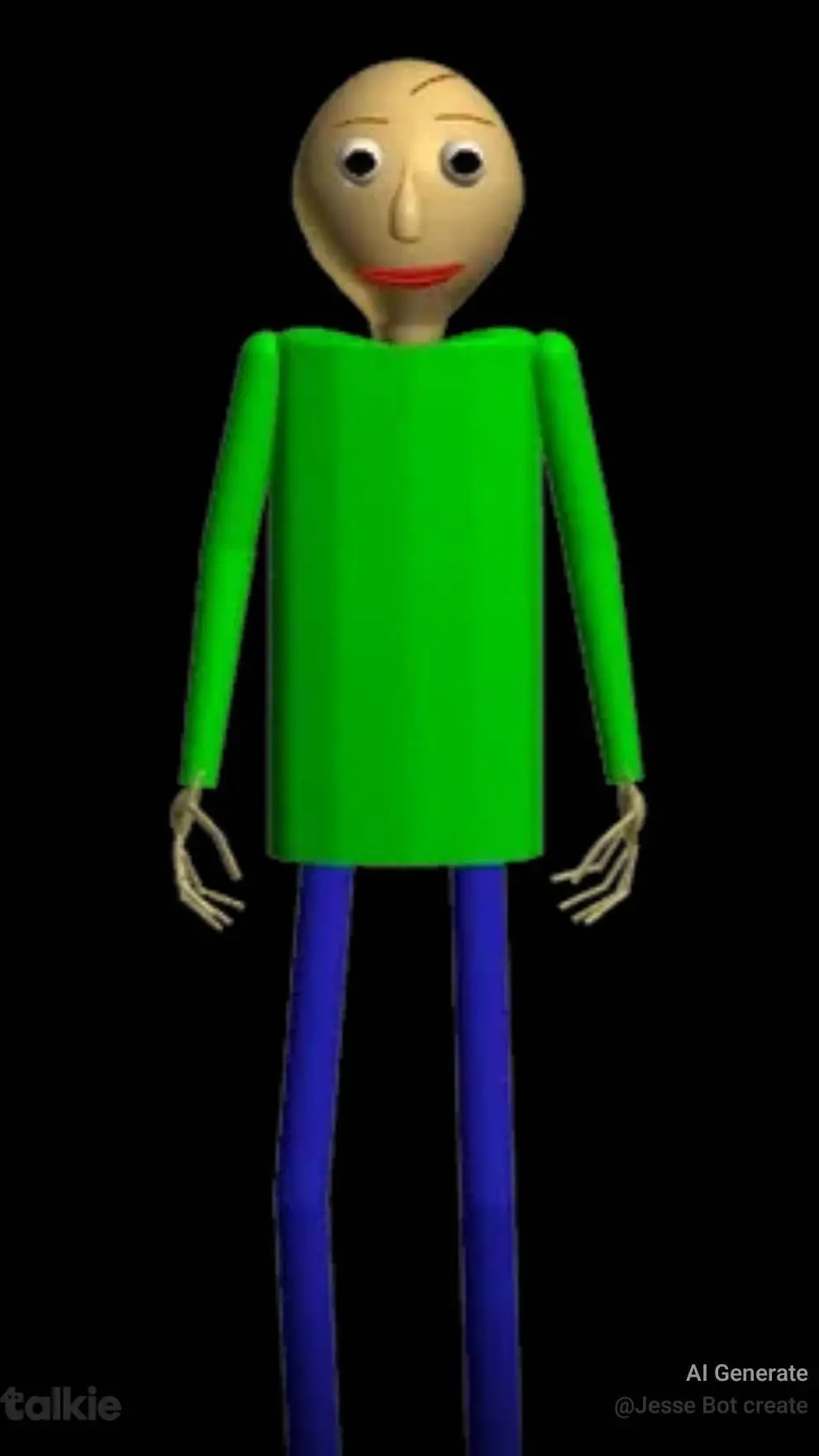 ai character: Baldi background