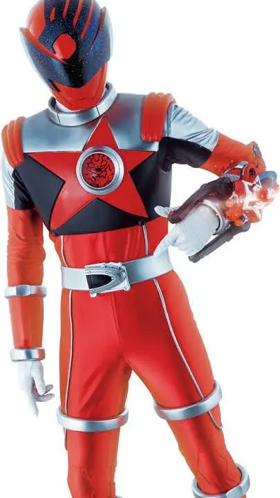 ai character: Shishi Red background