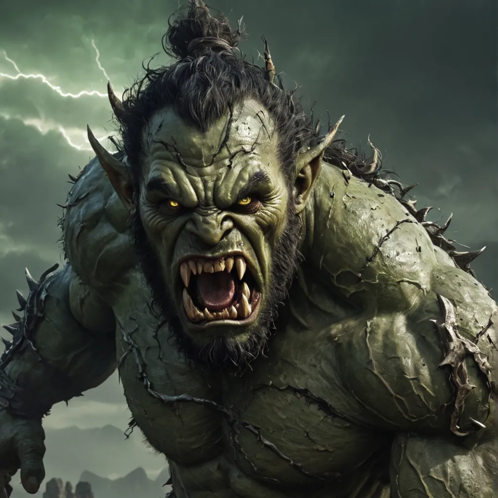 chat with ai character: Mutated Demon Orc