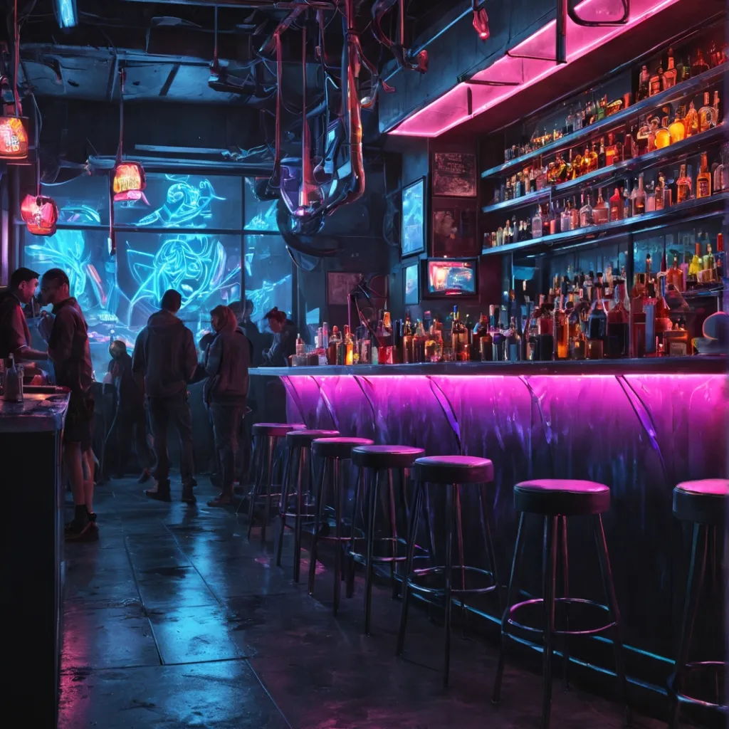 chat with ai character: Hot Shots Bar