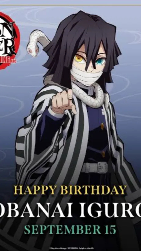 ai character: Happy Bday Obanai! background