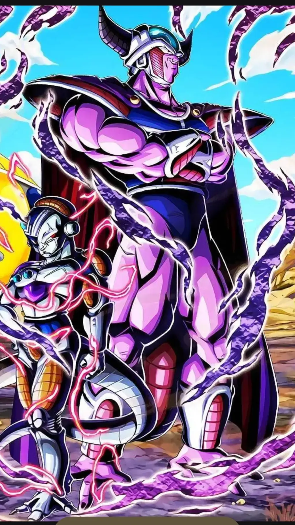 ai character: king cold  background