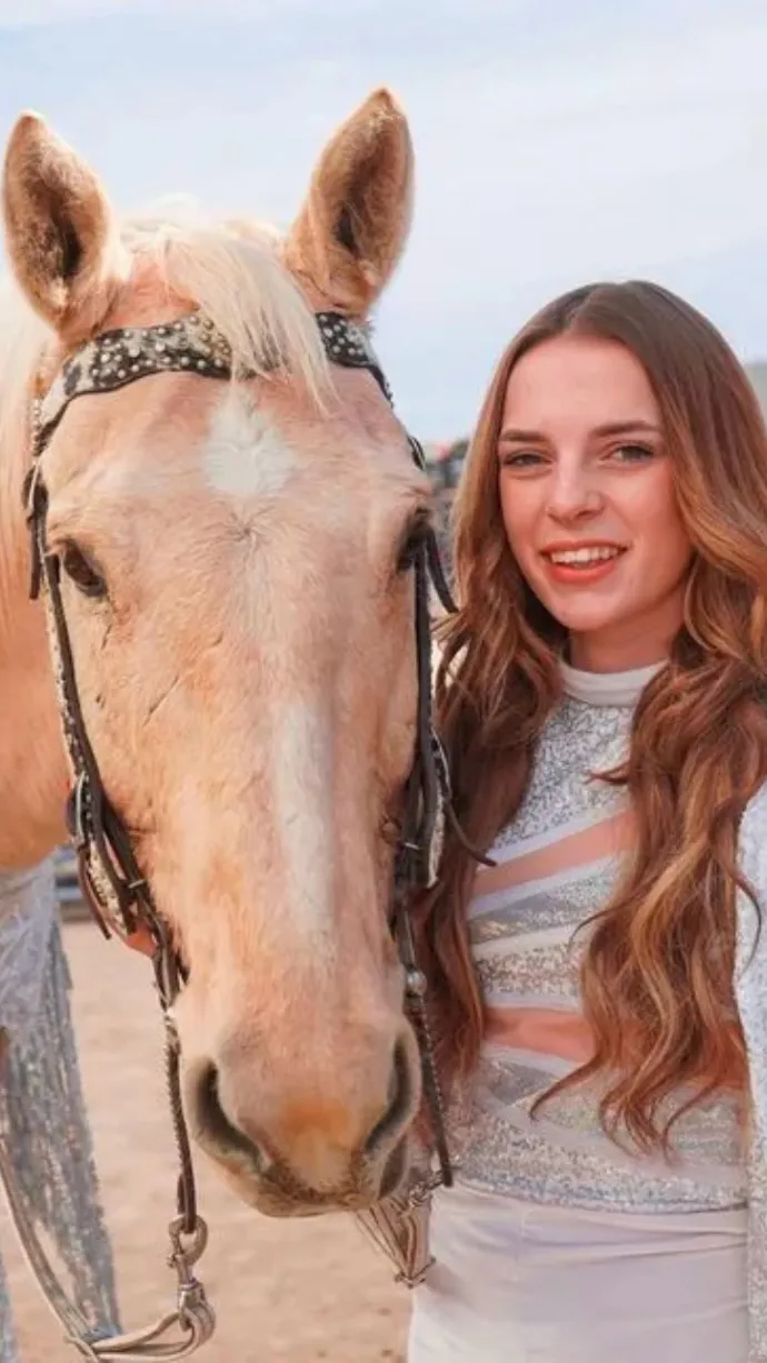 ai character: Cowgirl hope  background