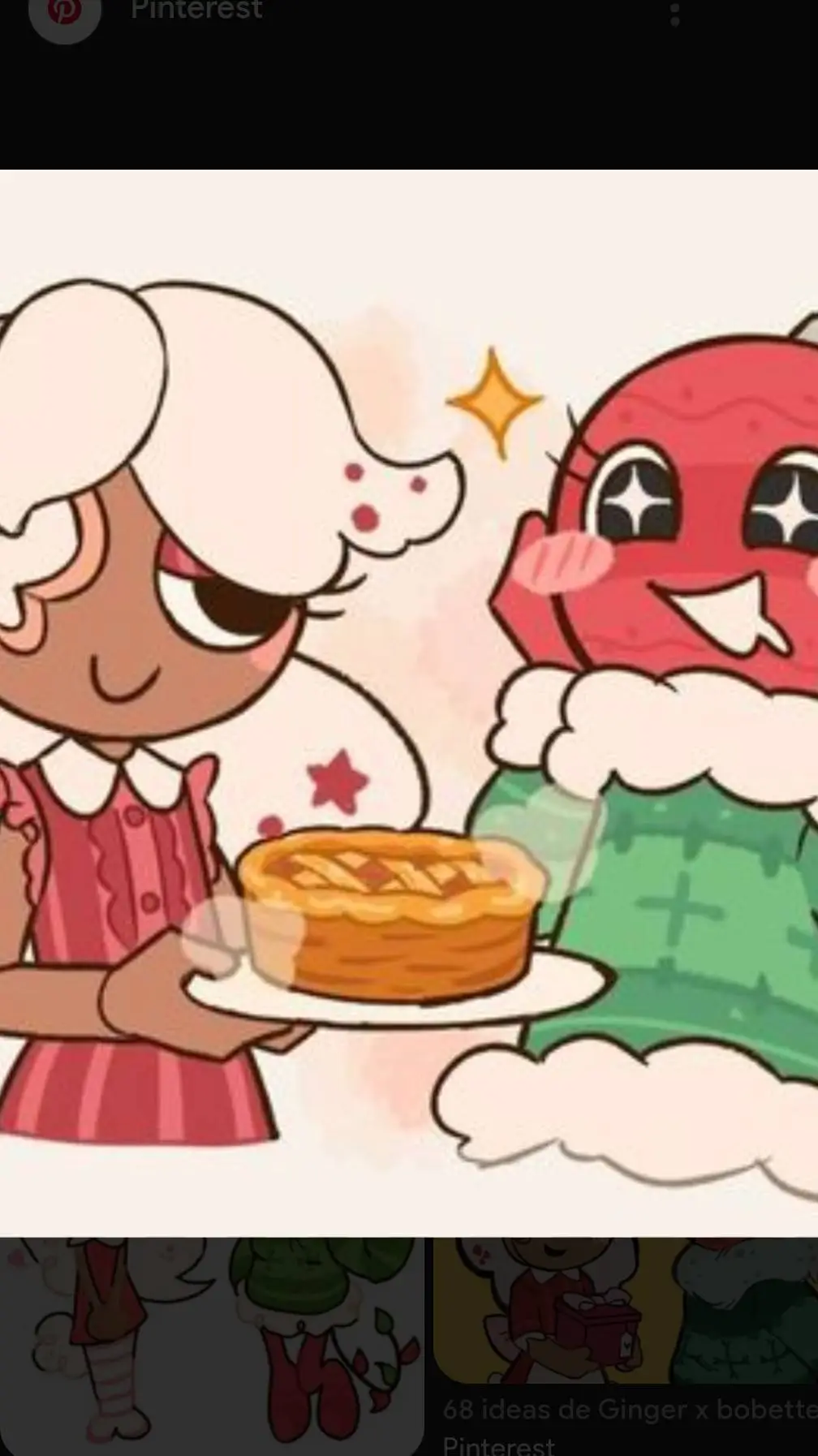 ai character: cookieornament! background