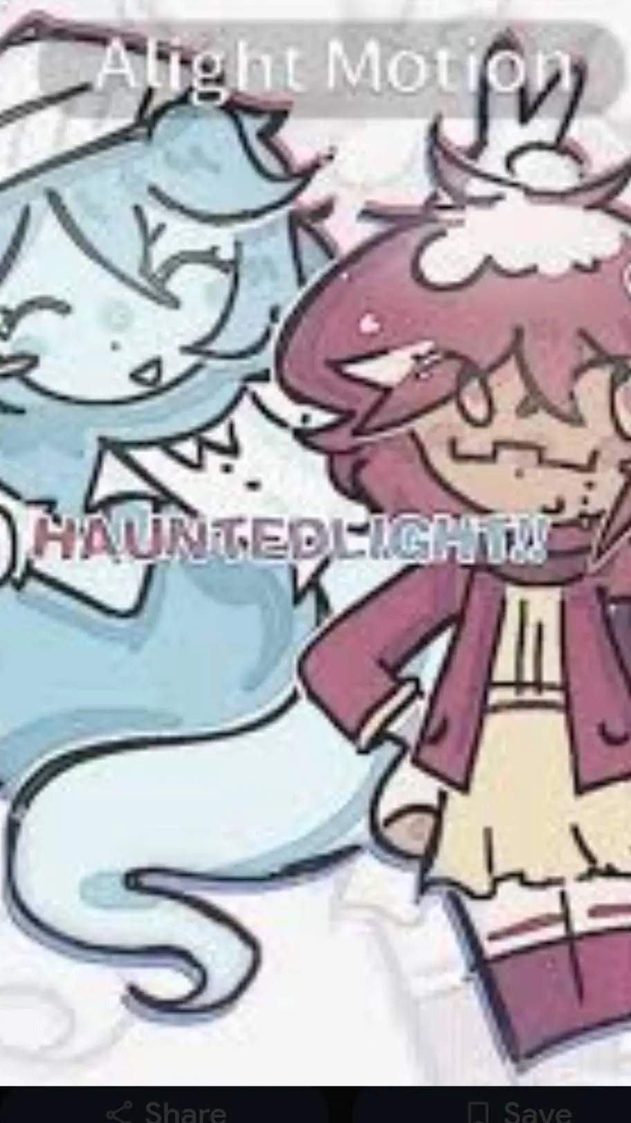 ai character: hauntedlight! background
