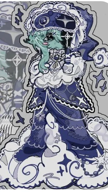 ai character: Twisted cosmo background