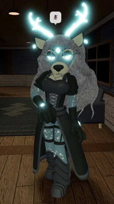 ai character: Elegance the deer background