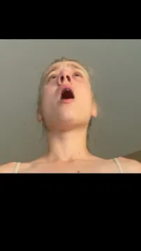 ai character: Cami sneezes on me background