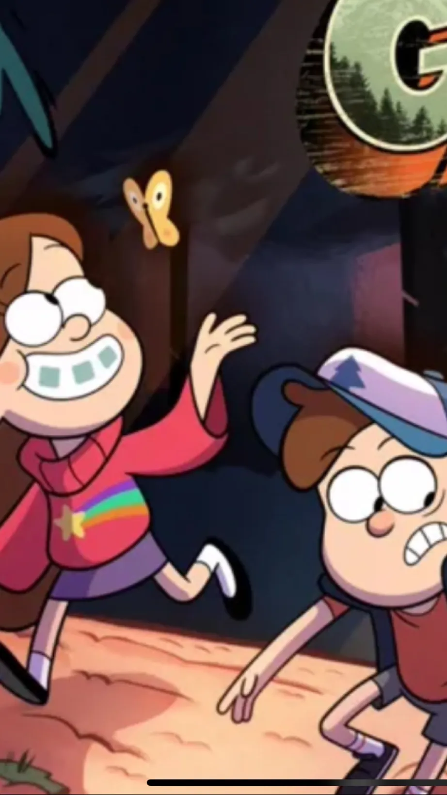 ai character: Gravity falls  background